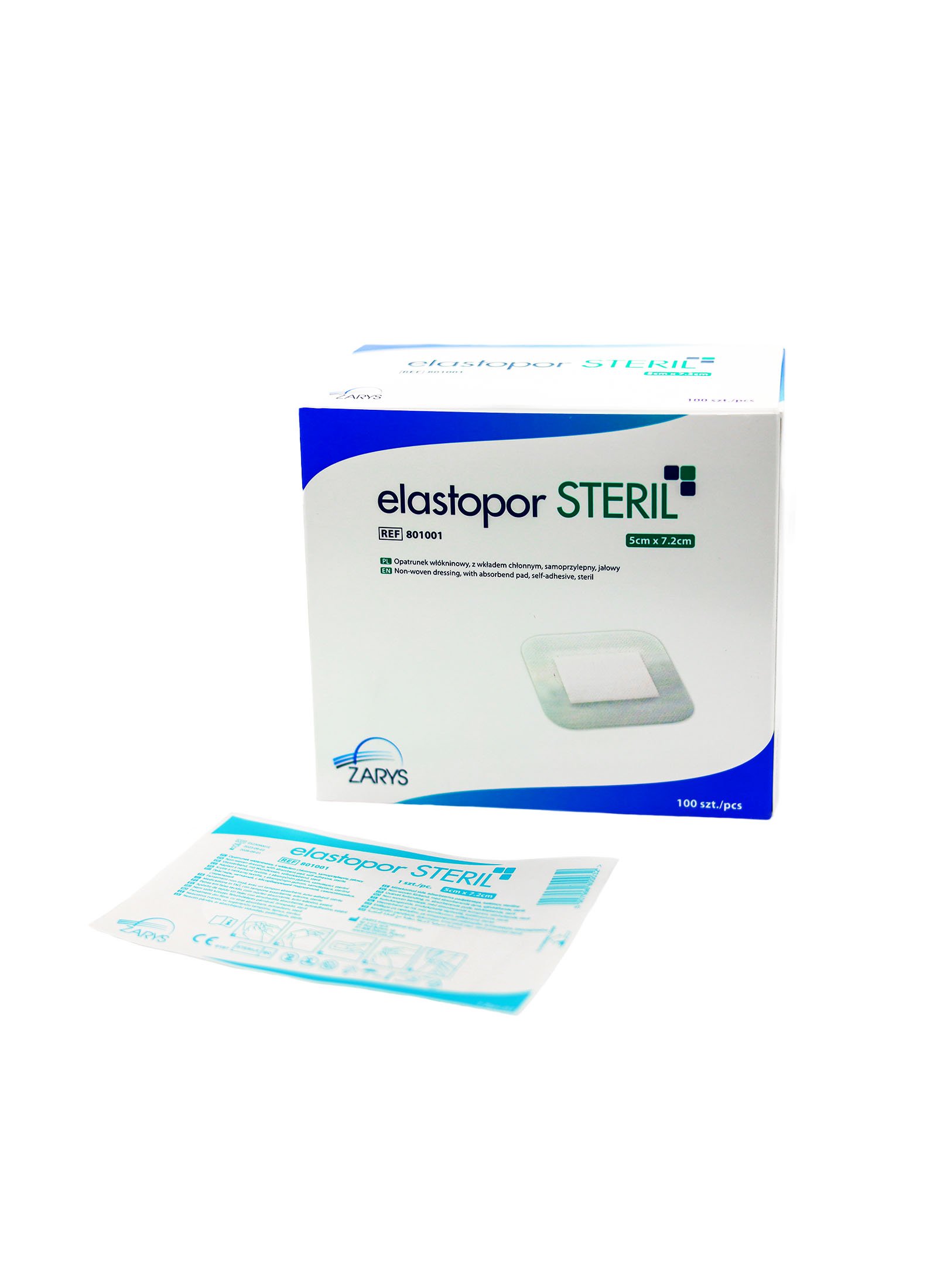 Plaster Włókninowy z Opatrunkiem Elastopor 5x7,5 cm sztuka