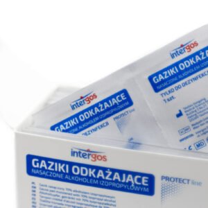 Gaziki Odkażające Włókninowe 65x30mm