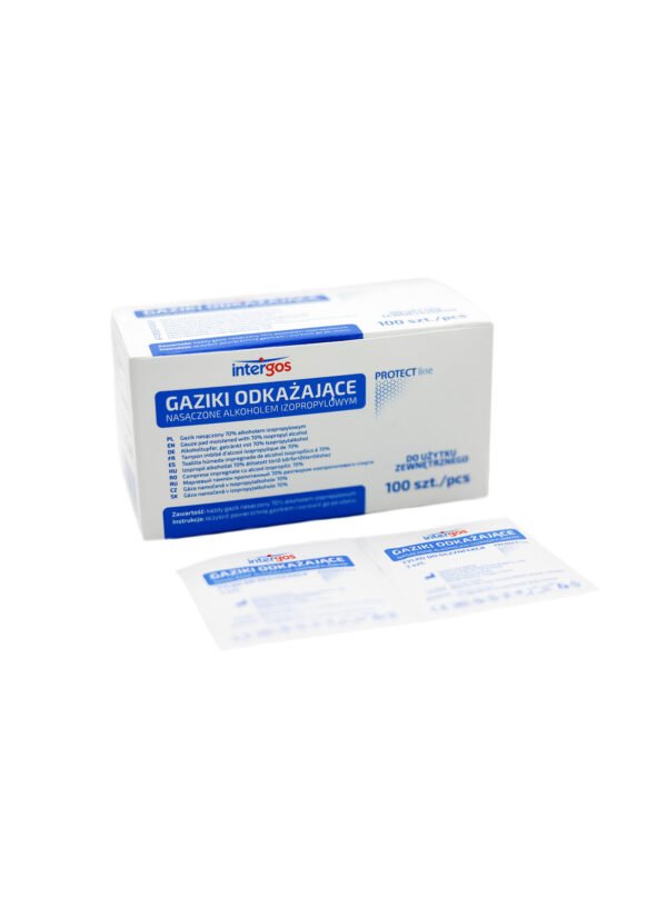 Gaziki Odkażające Włókninowe 65x30mm