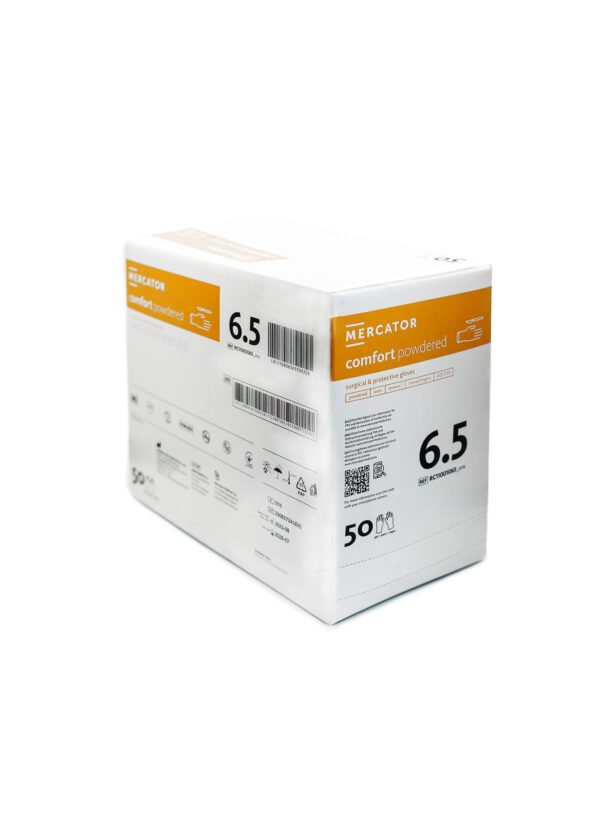 Mercator Comfort Powdered Rękawiczki Lateksowe Pudrowane XS-XL (50 szt.)