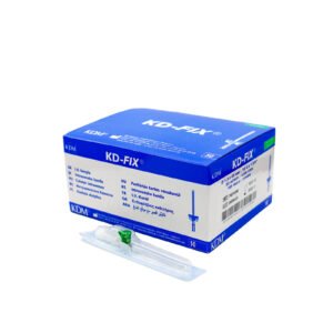 Wenflon KD-FIX® Igła do Piercingu 1,3x45mm Zielony (50 szt.)