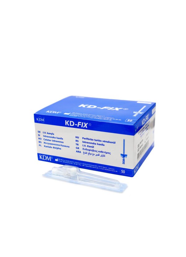Wenflon KD-FIX® Igła do Piercingu 1,5x45mm Biały (50 szt.)